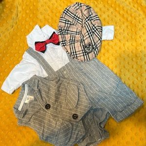 Newborn Gentleman Outfit with hat